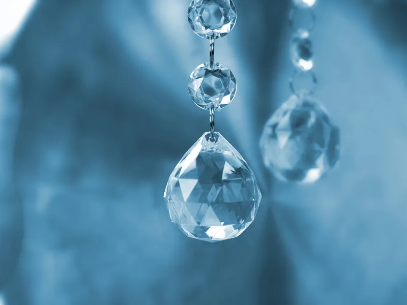 Zawieszki Kule bezbarwny 32 x 34 mm