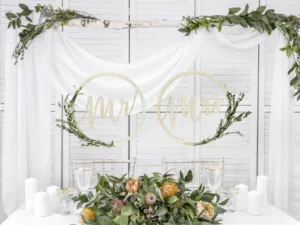 Zawieszki dekoracyjne Mr Mrs 38 cm