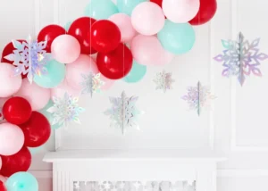 Zawieszki dekoracyjne Śnieżynki opalizujący 15-25cm