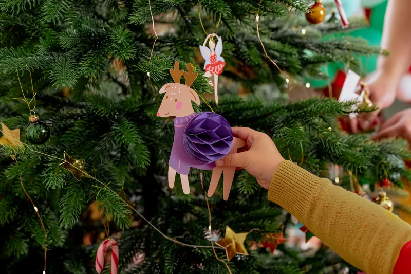 Zestaw bombek papierowych, Świąteczne postacie mix