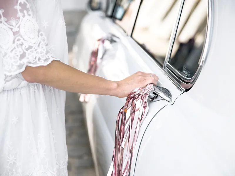 Zestaw dekoracji, samochodowych Just Married