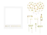 Zestaw z ramką selfie Best Wedding