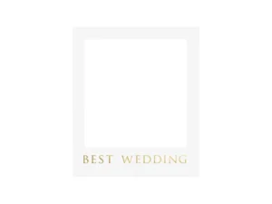 Zestaw z ramką selfie - Best Wedding