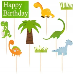 toppery na tort dino 9 szt