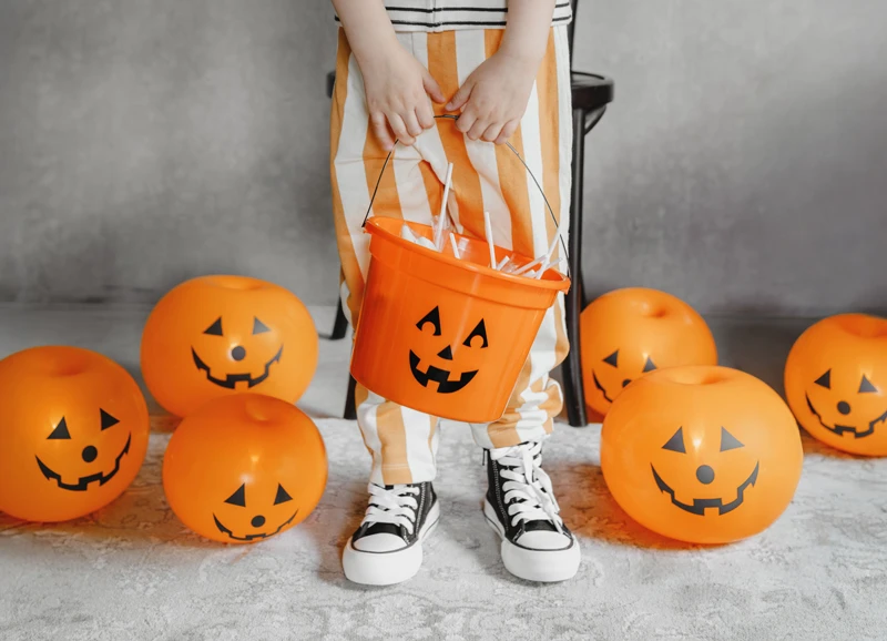 Balony świecące Dynie, 25cm (1 op. 5 szt.) 3