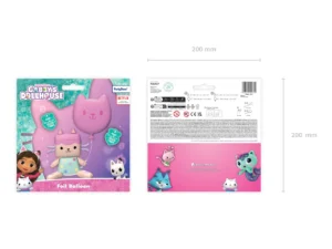 Balon foliowy, Tekturzątko z kotkiem 43x46cm i 35x37 cm