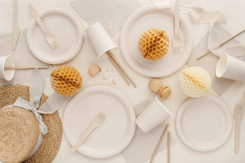 Kubeczki papierowe, beż, 250ml (1 op. 6 szt.) 2