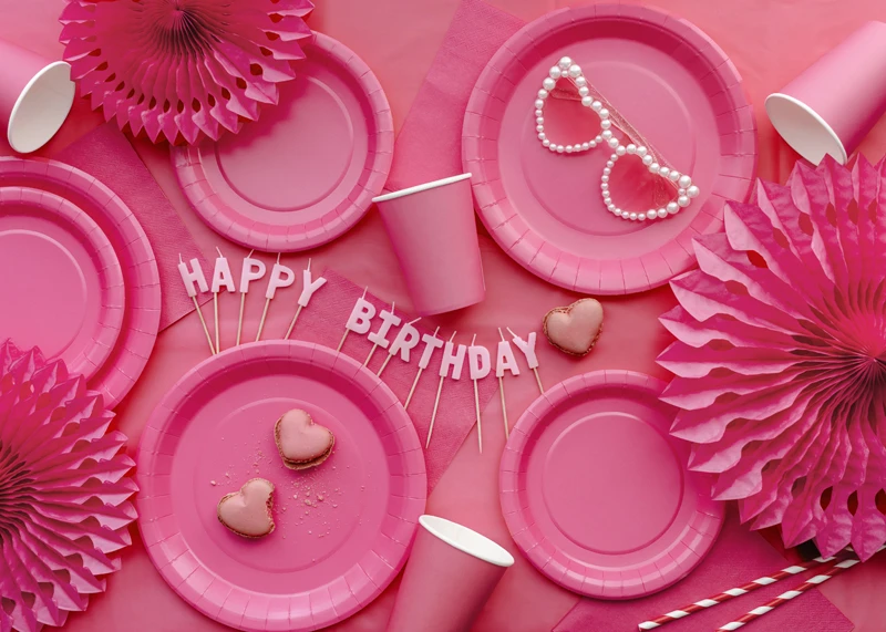 Kubeczki papierowe, ciemny różowy, 250ml (1 op. 6 szt.) 2