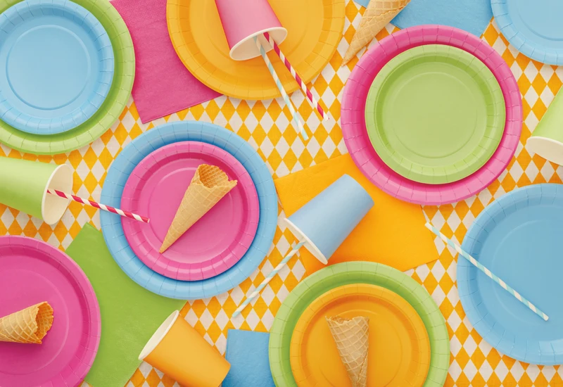 Kubeczki papierowe, ciemny różowy, 250ml (1 op. 6 szt.) 6