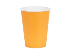 Kubeczki papierowe jasny pomarańczowy 250 ml