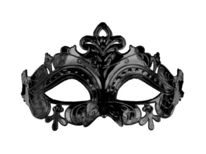 Maska karnawałowa 17x9 cm czarna
