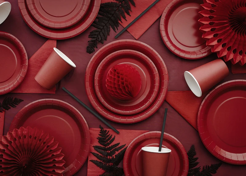 Obrus, 137x183 cm, ciemny czerwony 2