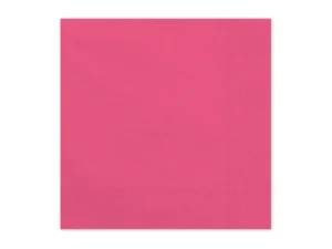 Serwetki papierowe ciemny różowy 33x33 cm