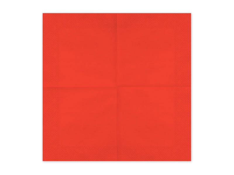 Serwetki papierowe, czerwony, 33x33cm (1 op. 20 szt.) 2