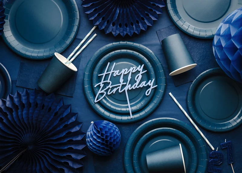 Serwetki papierowe, granatowy, 33x33cm (1 op. 6 szt.) 3