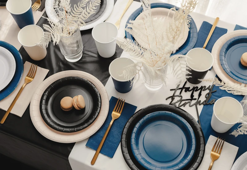 Serwetki papierowe, granatowy, 33x33cm (1 op. 6 szt.) 6