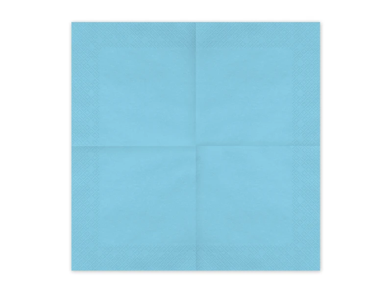 Serwetki papierowe, jasny niebieski, 33x33cm (1 op. 20 szt.) 2