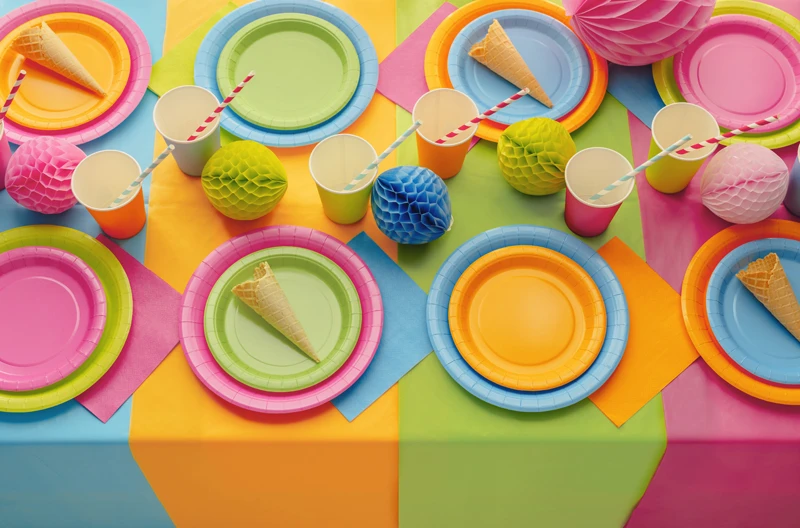 Serwetki papierowe, jasny niebieski, 33x33cm (1 op. 20 szt.) 4