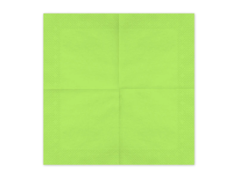 Serwetki papierowe, jasny zielony, 33x33cm (1 op. 20 szt.) 2
