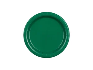 Talerzyki papierowe ciemny zielony 18 cm