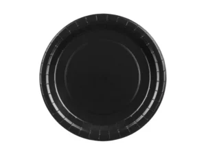 Talerzyki papierowe czarne 23 cm