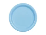 Talerzyki papierowe jasny niebieski 23 cm