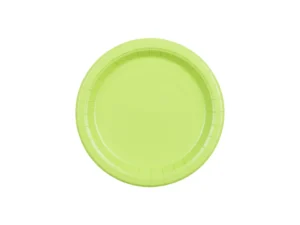Talerzyki papierowe jasny zielony 18 cm