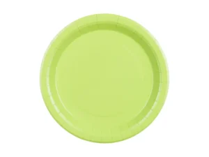 Talerzyki papierowe jasny zielony 23 cm