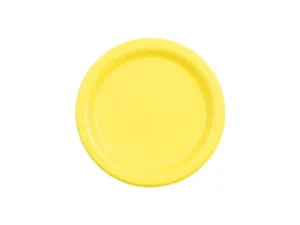 Talerzyki papierowe żółte 18 cm