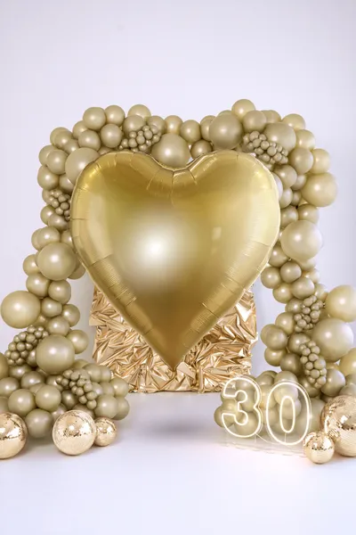 Balon foliowy Serce XXL 136x129cm złoty