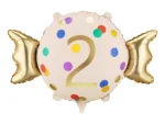 Balon foliowy Cukierek cyfra 2 61x37 cm