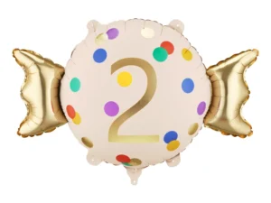 Balon foliowy Cukierek cyfra 2 61x37 cm