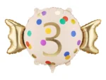 Balon foliowy Cukierek cyfra 3 61x37 cm