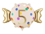 Balon foliowy Cukierek cyfra 5 61x37 cm