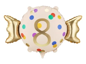 Balon foliowy Cukierek cyfra 8 61x37 cm
