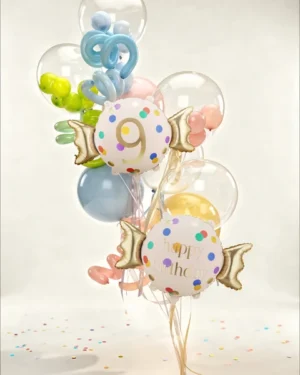 Balon foliowy Cukierek cyfra 9 61x37cm