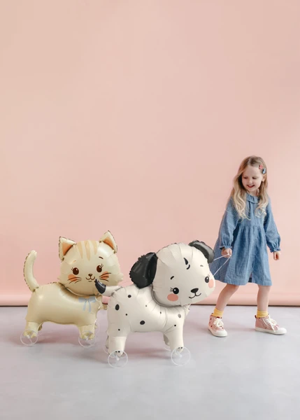 Balon foliowy Kotek na kółkach 61x65cm