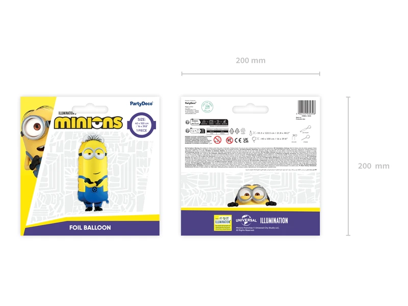 Balon Minionek Tim 40x100cm