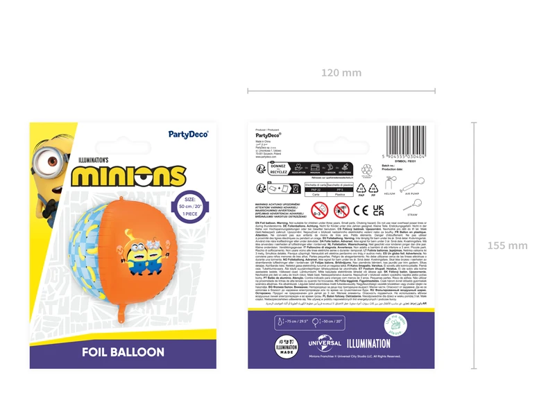 Balon foliowy Piłka Minionki 75 cm
