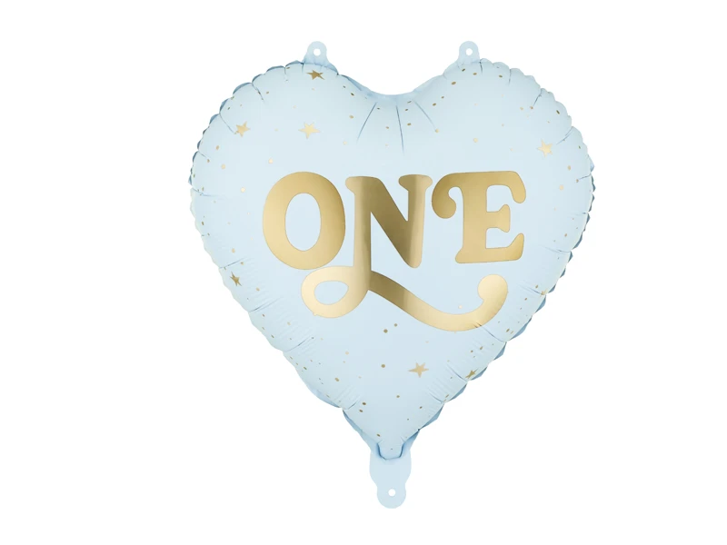 Balon foliowy Serce One 45 cm jasny niebieski