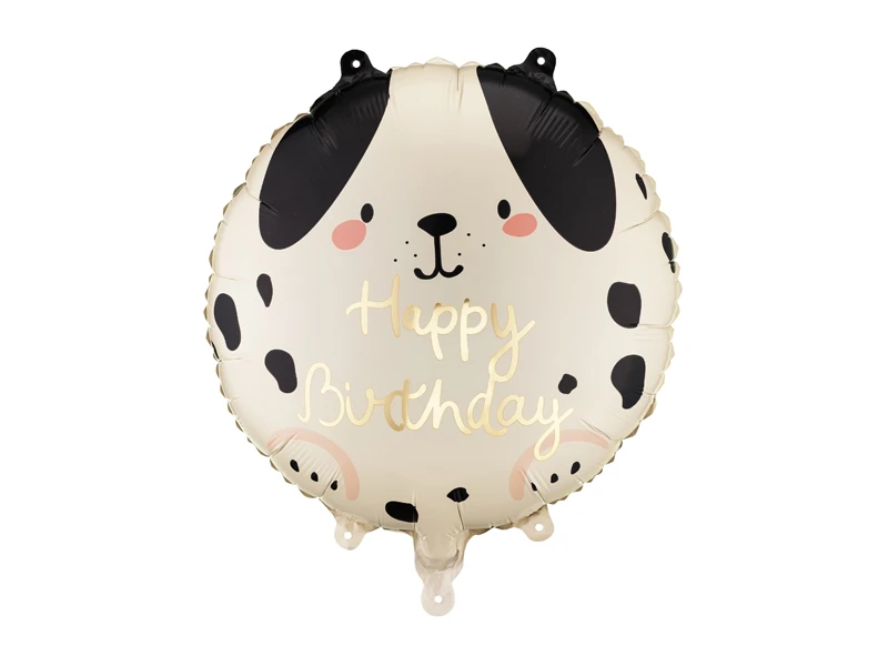 Balon foliowy pastylka Piesek Happy Birthday 35x35 cm