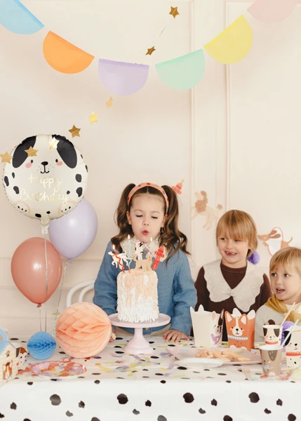 Balon foliowy pastylka Piesek Happy Birthday 35x35cm