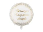 Balon foliowy pastylka Pierwsza komunia święta 35x35 cm