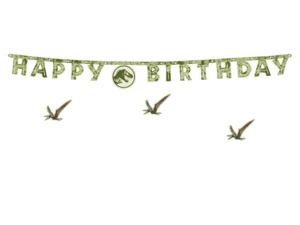 Baner Happy Birthday Jurassic World 45x165 cm