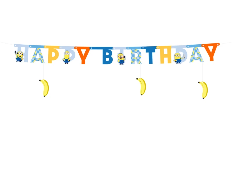 Baner Happy Birthday Minionki 50x153 cm