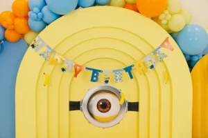 Baner Happy Birthday Minionki 50x153cm