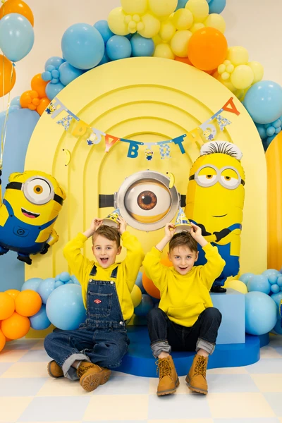 Baner Happy Birthday Minionki, 50x153 cm