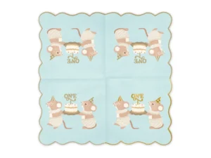 Serwetki One Myszki 33x33cm niebieskie