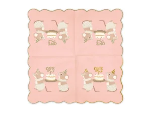 Serwetki One Myszki 33x33cm różowe