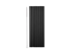 Słomki plastikowe 23 cm czarne